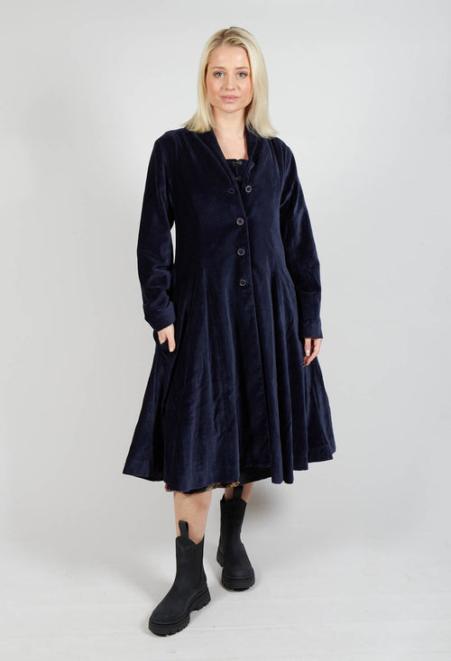 Majros Coat in Midnight Blue