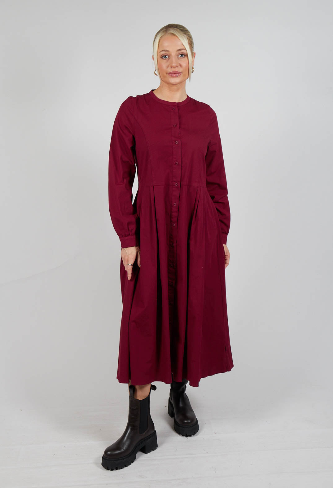 Maleha Dress in Scarlet