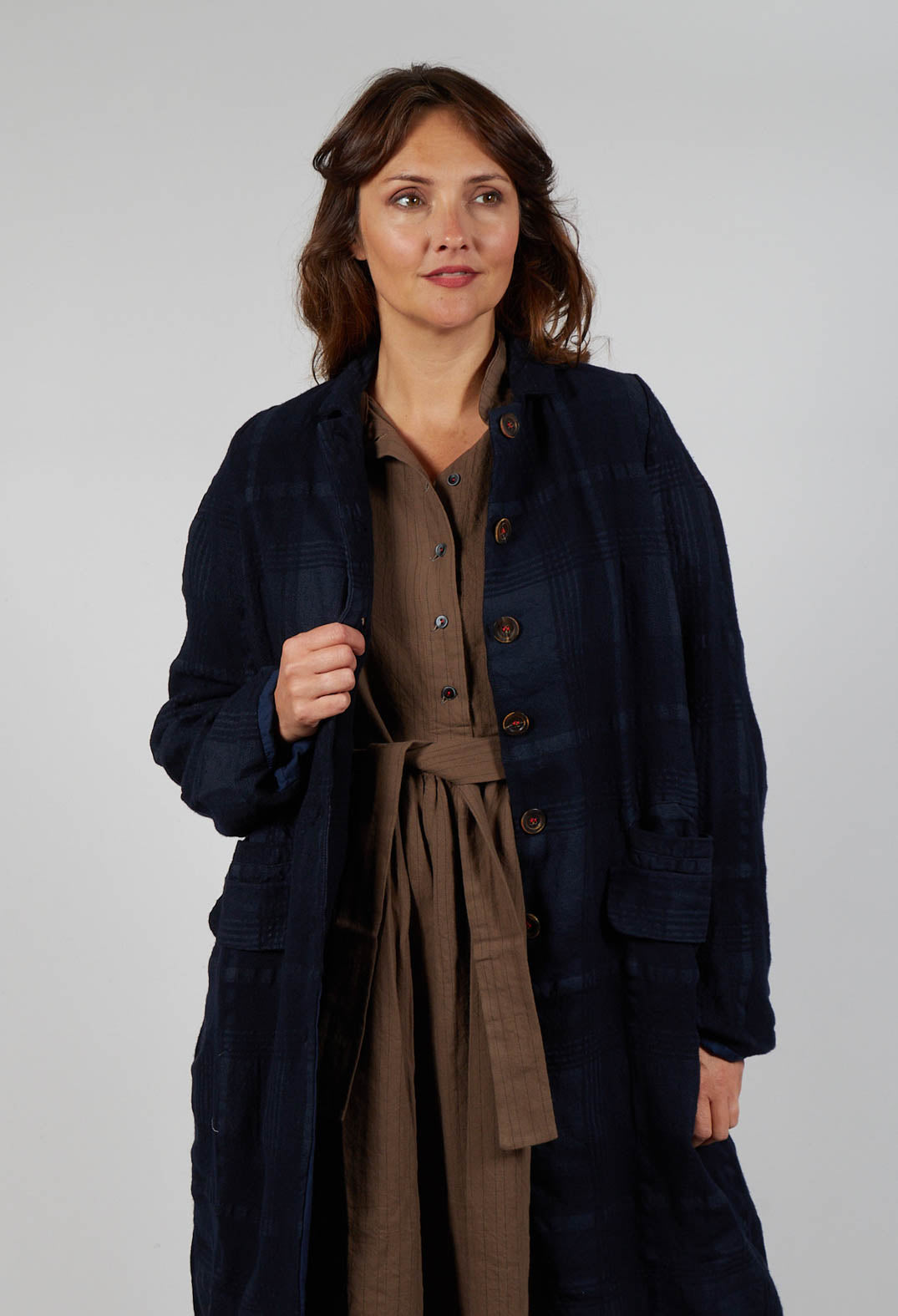 Manfreda Coat in Navy