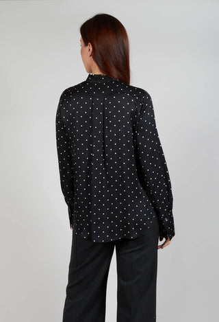 Mary Blouse in Black Polkadot