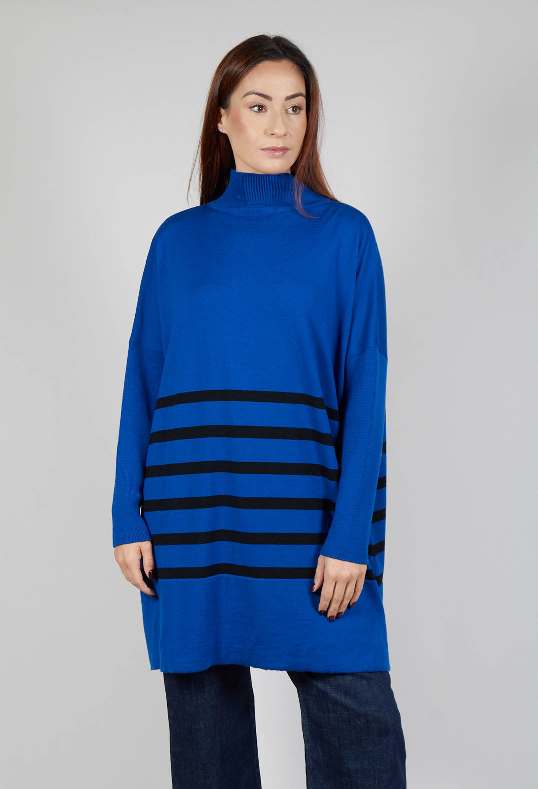 Max Jumper Dress in Royal Nero