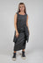 Maxi Length Dress with Statement Pockets in Coal Cloud