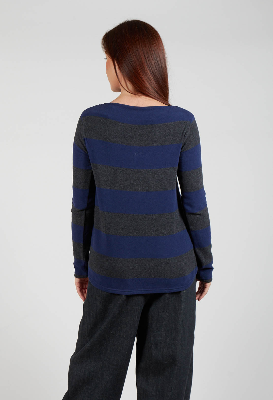 Maxi Stripe Jumper Carbone