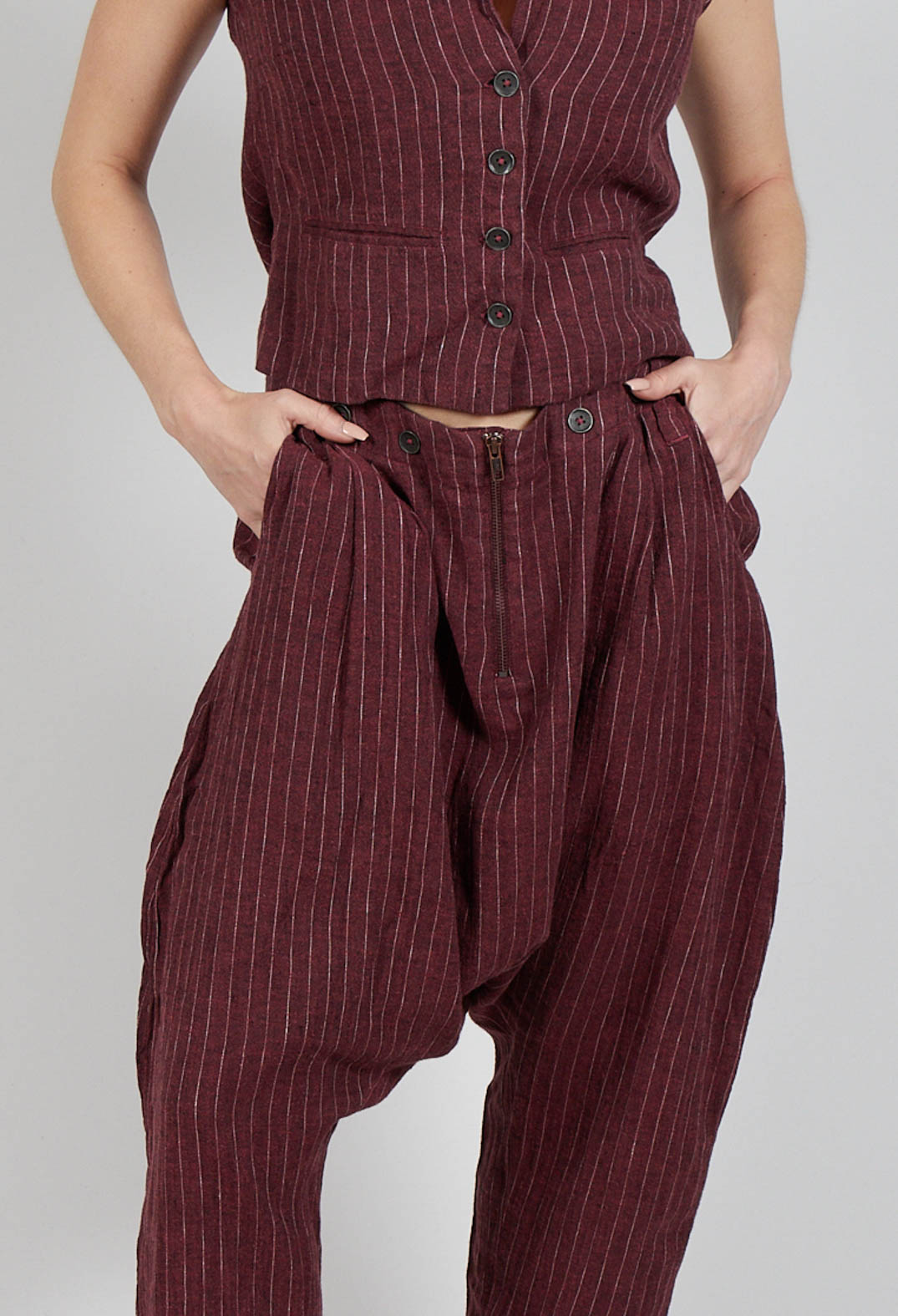 Merja Trousers in Burgundy