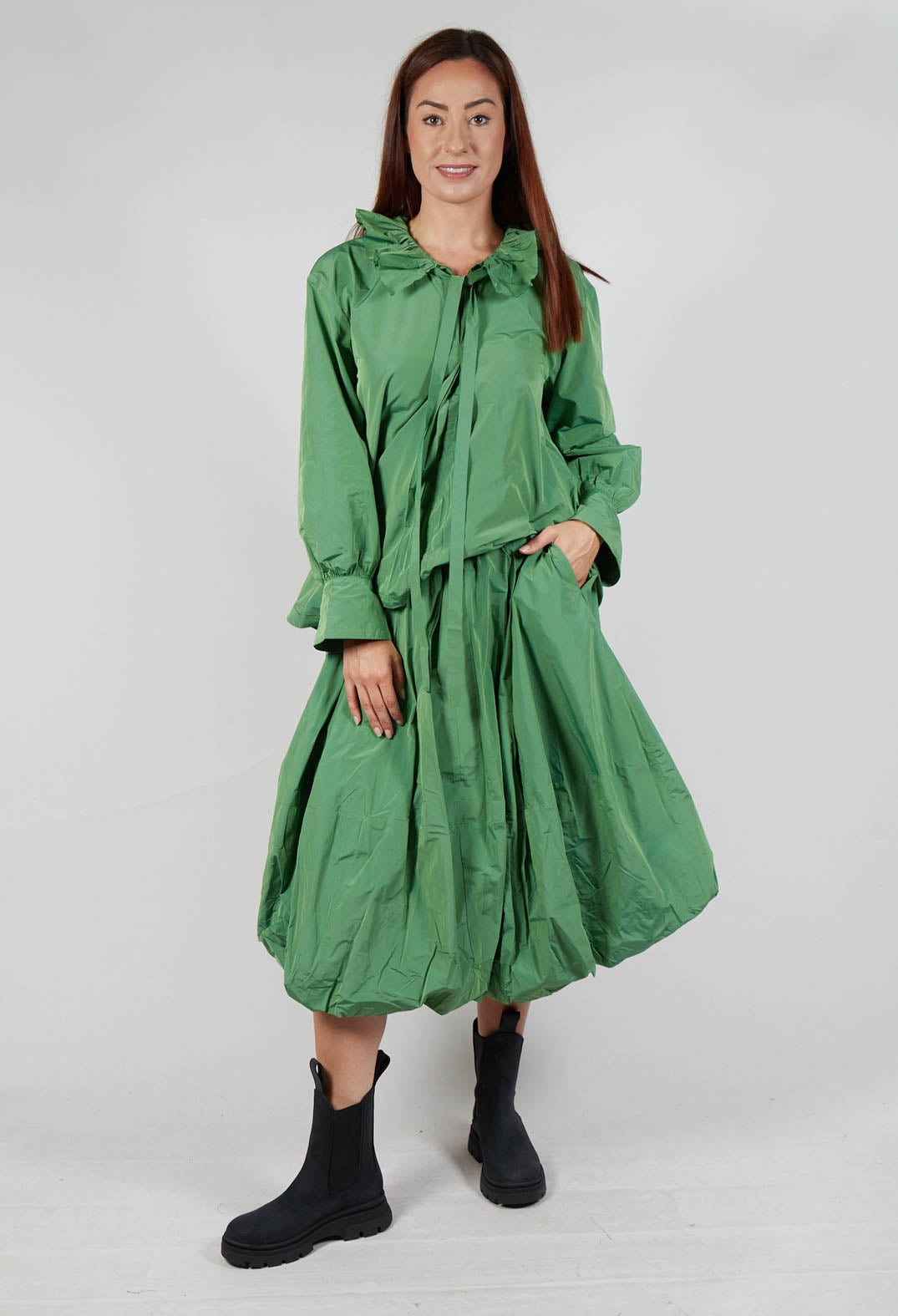 Midi Skirt in Apple Green