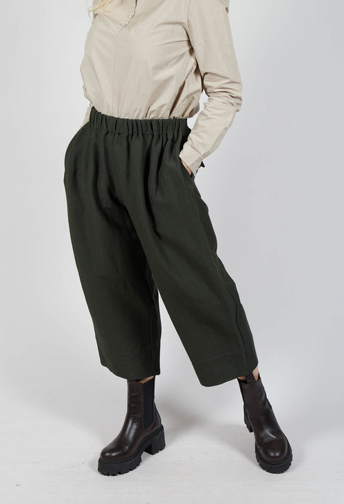 Military Style Culottes in Forest