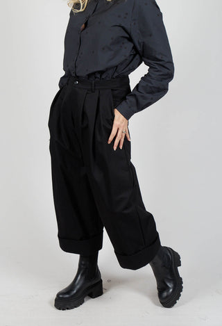 Militaty Style Trousers in Black