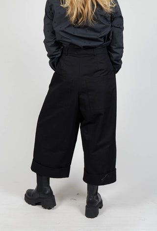 Militaty Style Trousers in Black