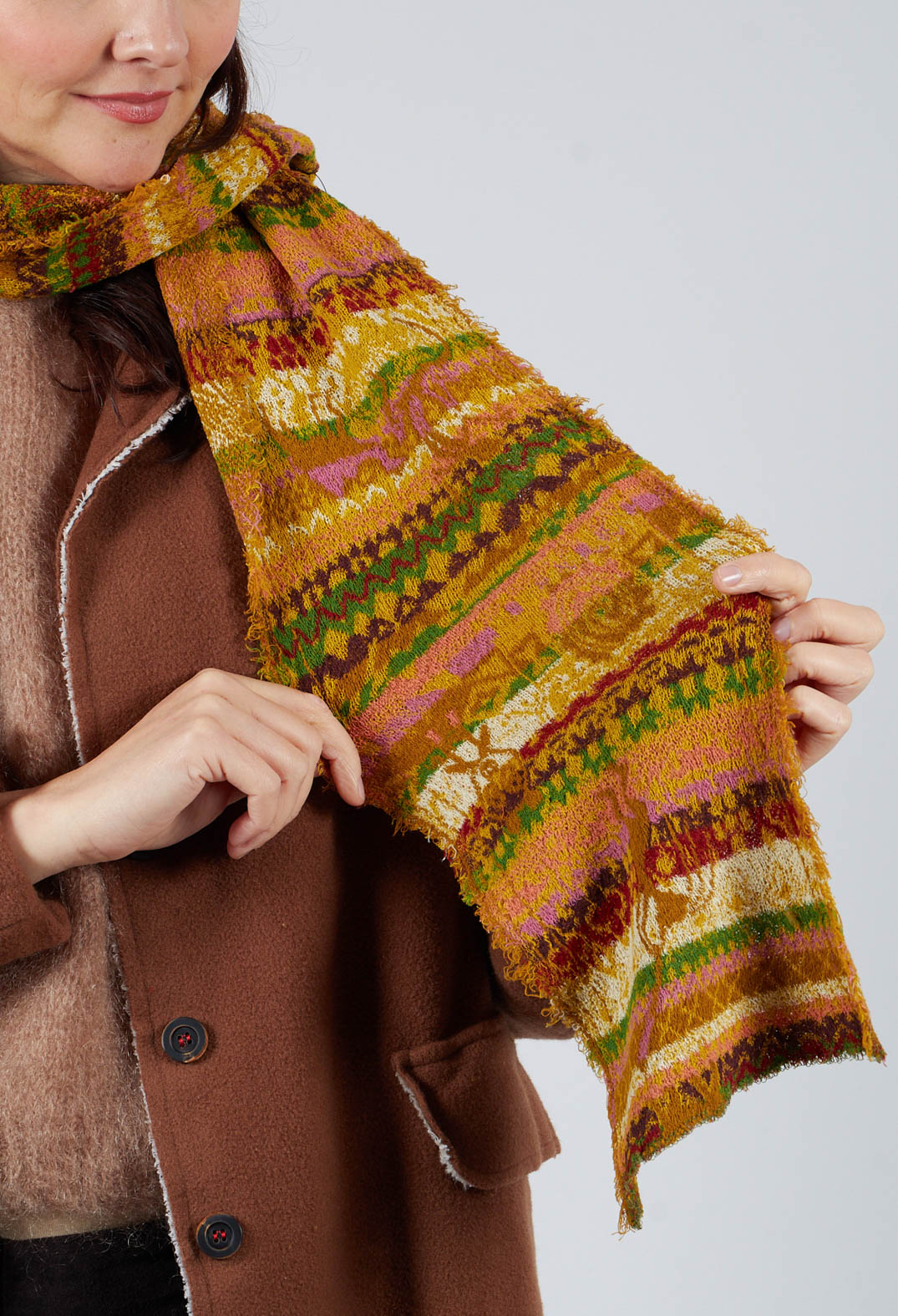 Minature Cotton Scarf in Mustard