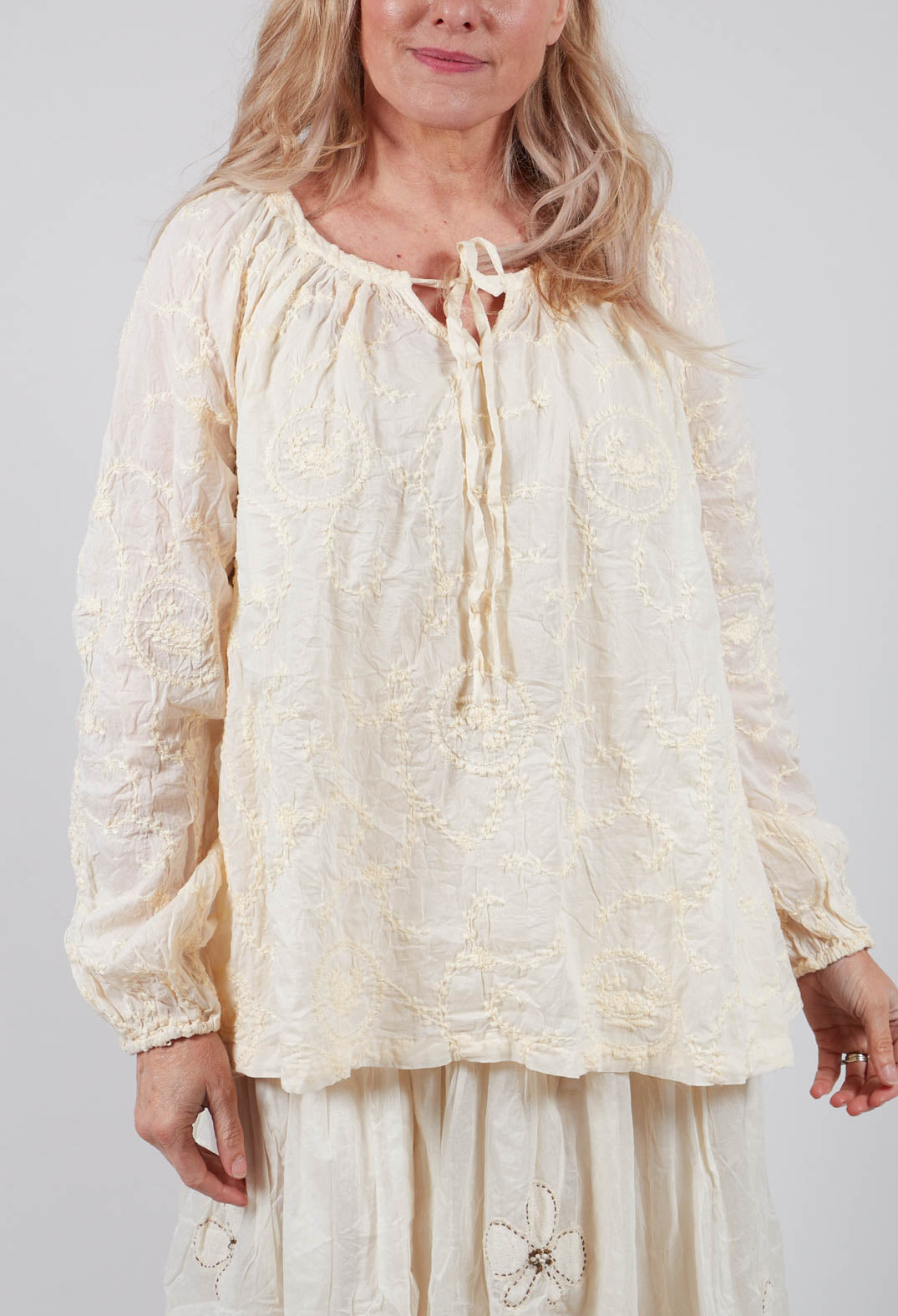 Mirella Blouse in Cream