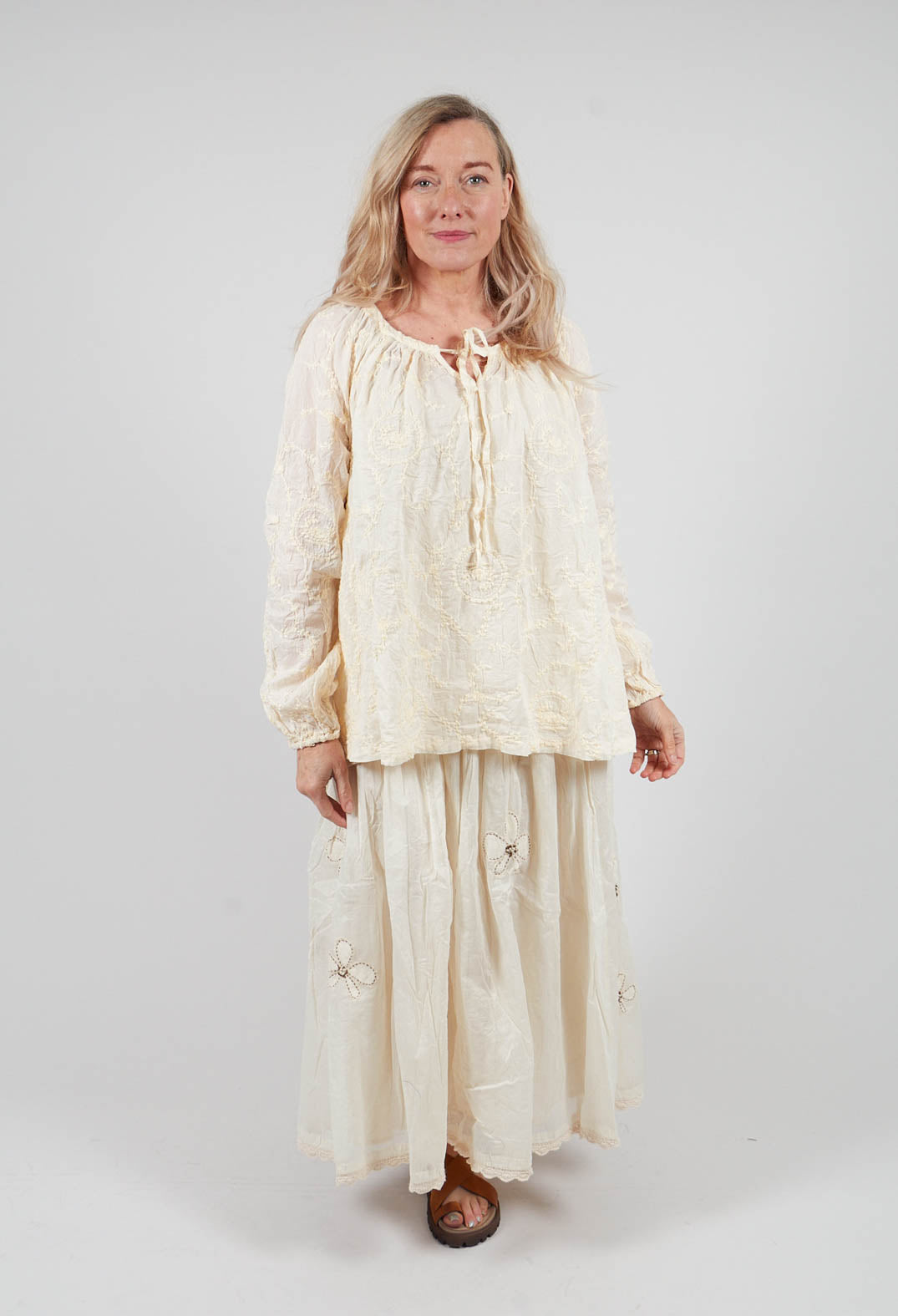 Mirella Blouse in Cream