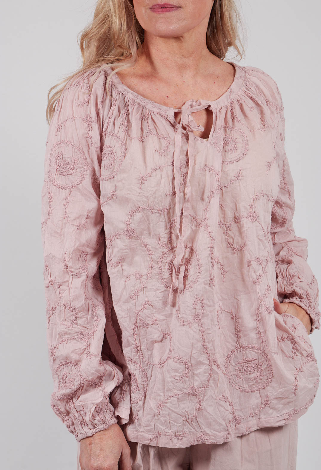 Mirella Blouse in Pale Mauve