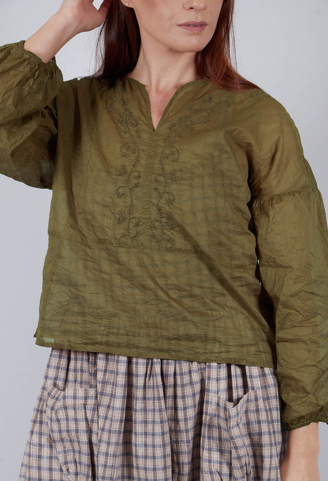 Molly Top in Olive