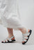 Multi Strap Sandals in Gasoline Bianco Ottico