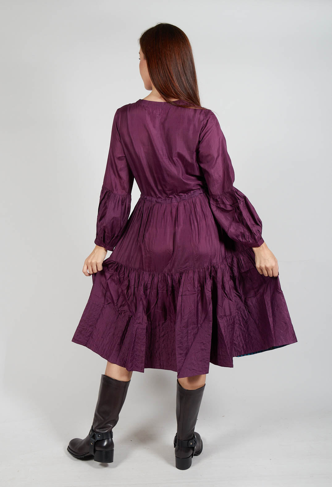 Nadia Dress in Plum