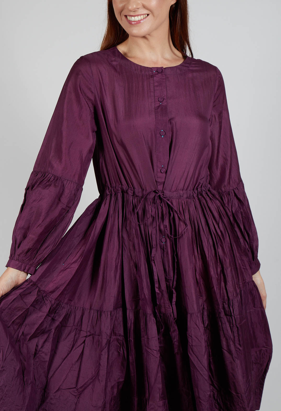 Nadia Dress in Plum