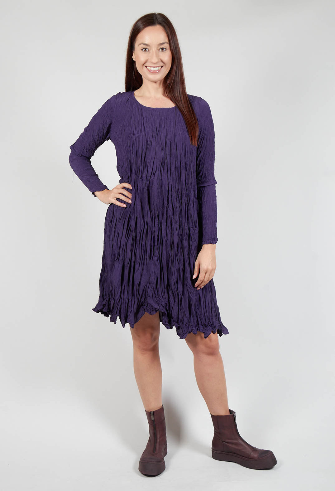 Naturgeid Dress in Eisenbahn Purple