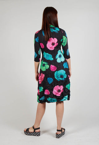 Nehry Coat Dress in Black Valley