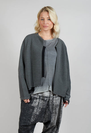 Open Front Cardigan in Grey