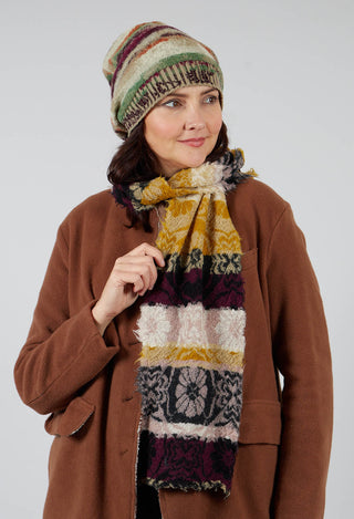 Oriental Wool Scarf in Mustard