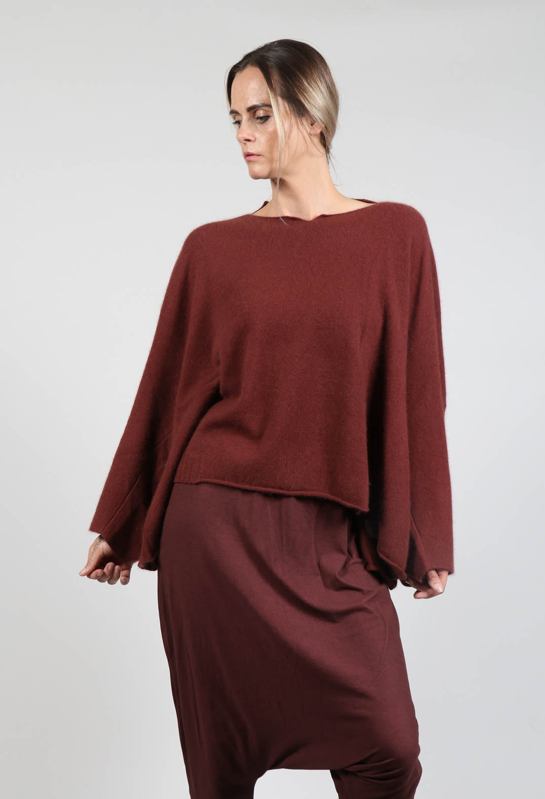 Rust hotsell oversized sweater