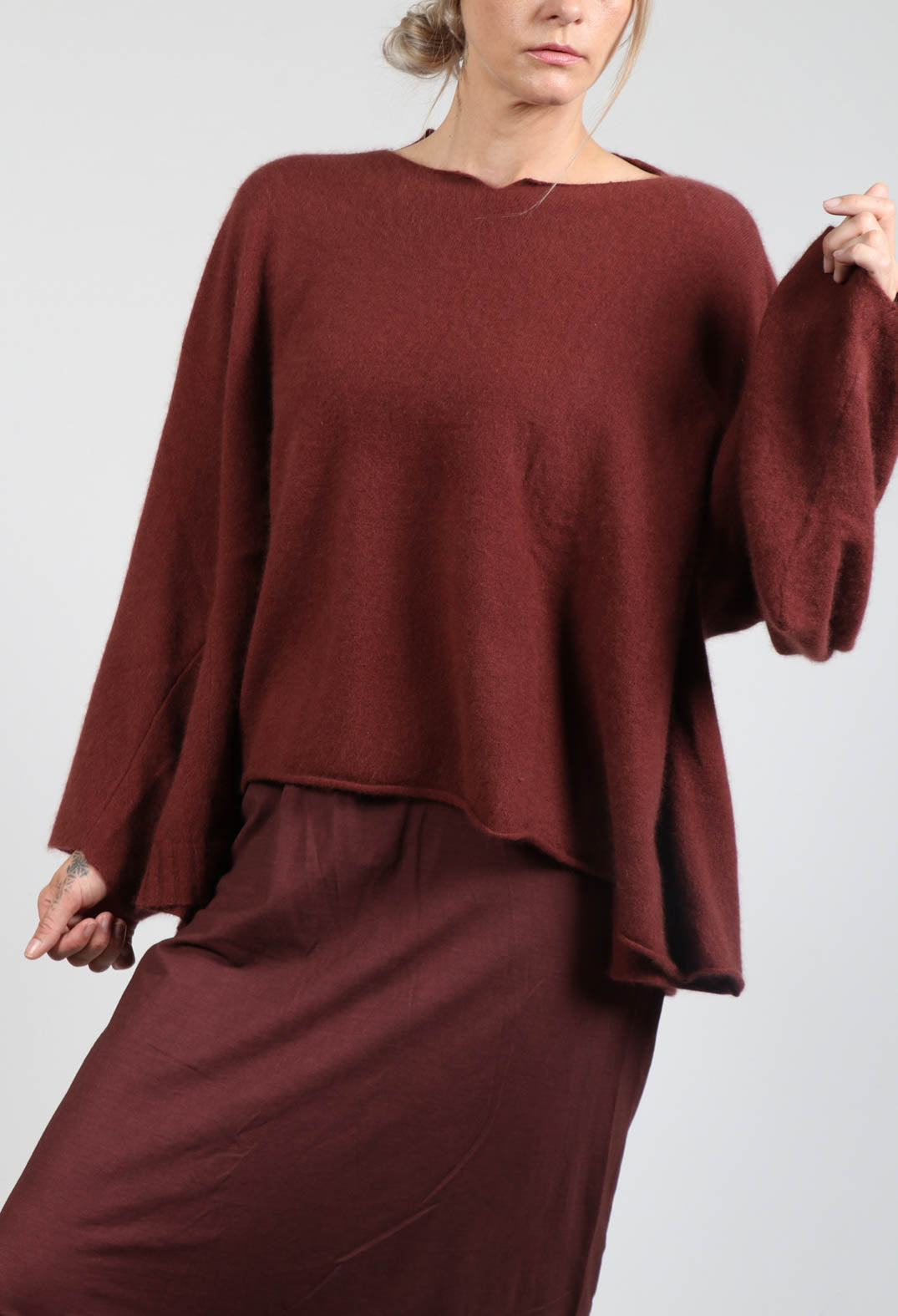 Rust sale oversized sweater