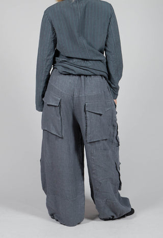 Oversized Pocket Trousers in Grey