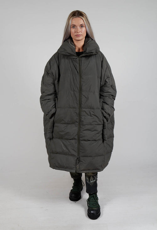 Oversized Puffer Coat in Jungle