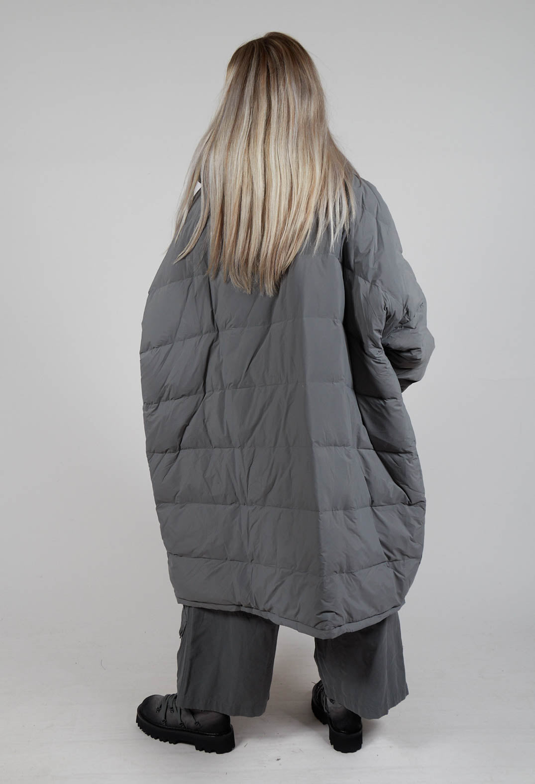 Oversized Puffer Coat in Rock