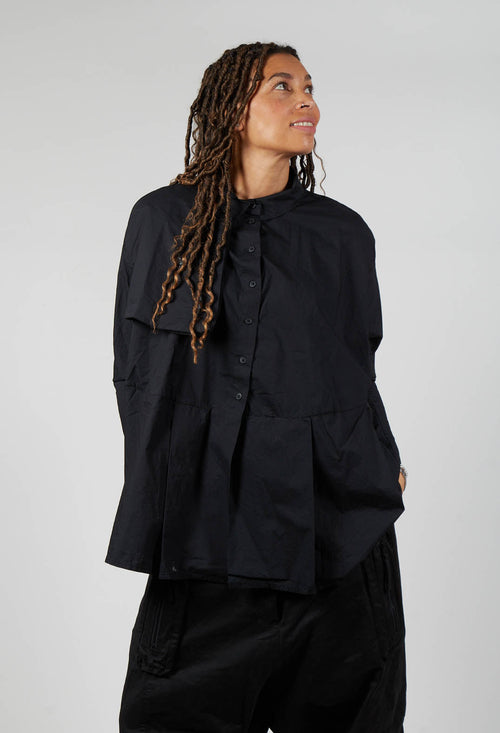 Oversized Shirt in Black Print