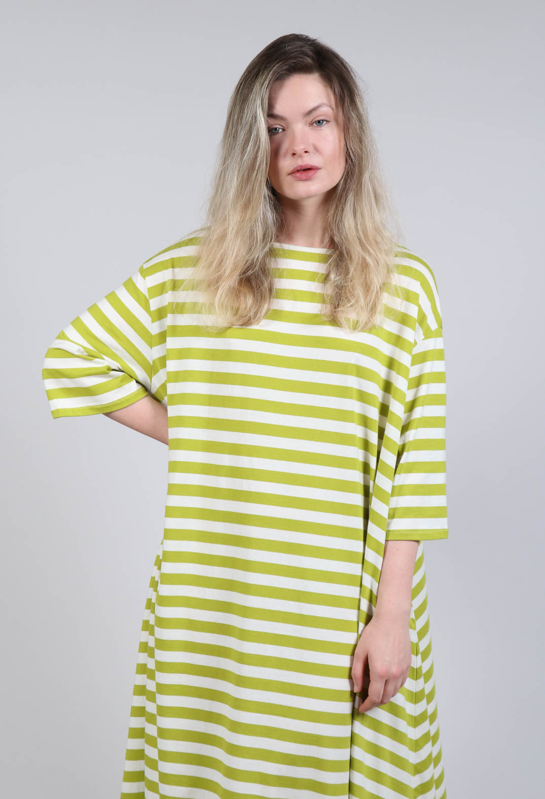 Oversized yellow t shirt dress online