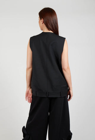 Oversized Waistcoat in Nero