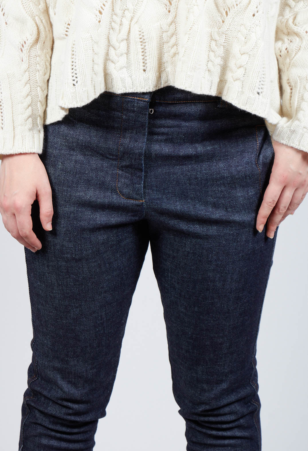 Palba Trousers in Washed Denim