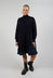 Panelled Sweater Dress in Dark Navy