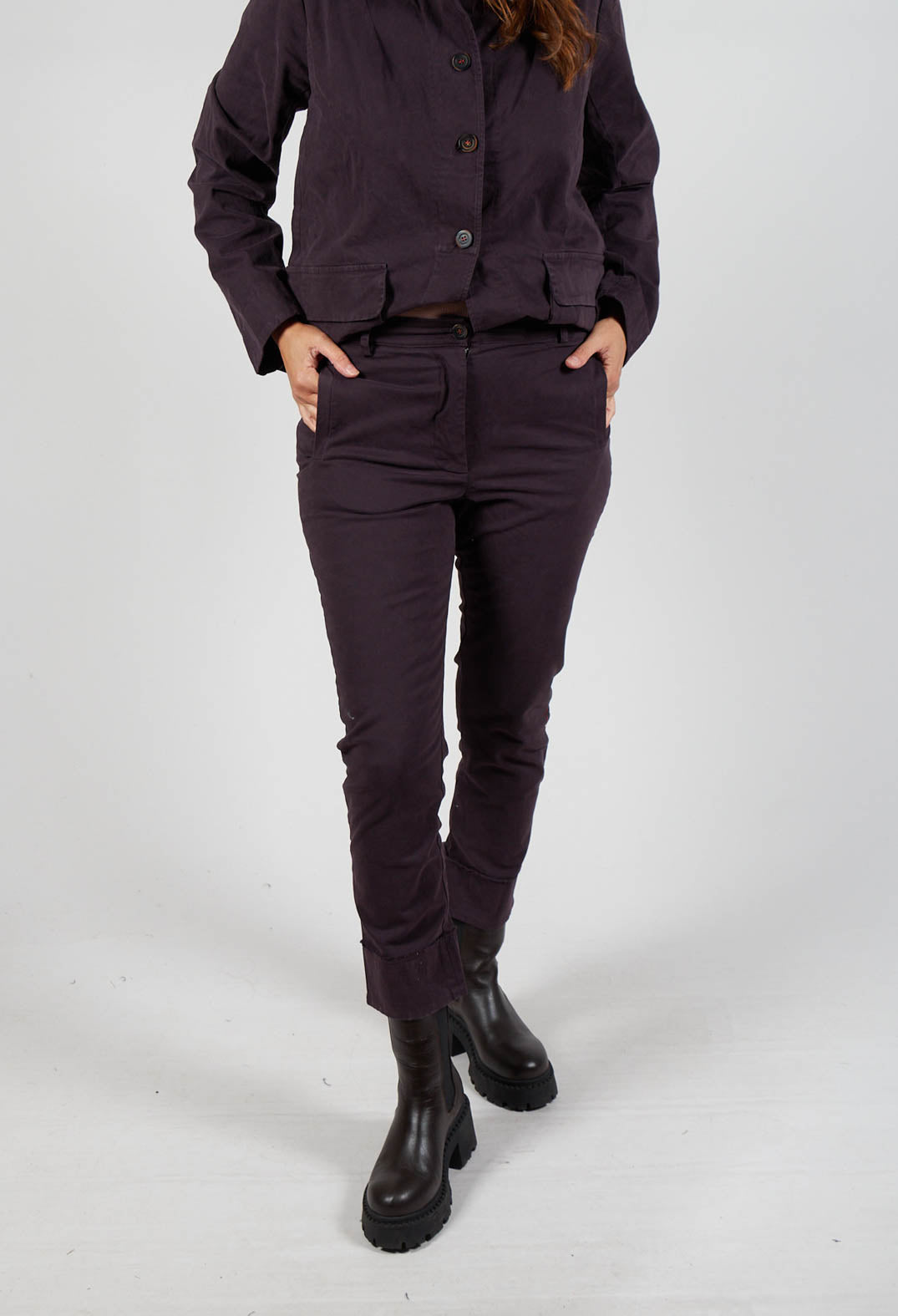 Pants Pavana in Plum