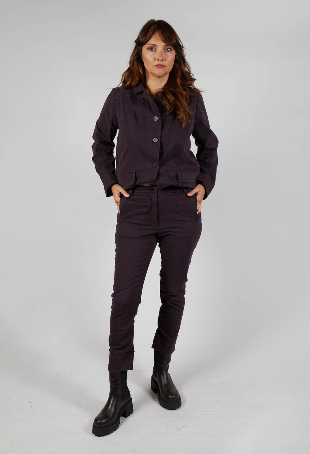 Pants Pavana in Plum