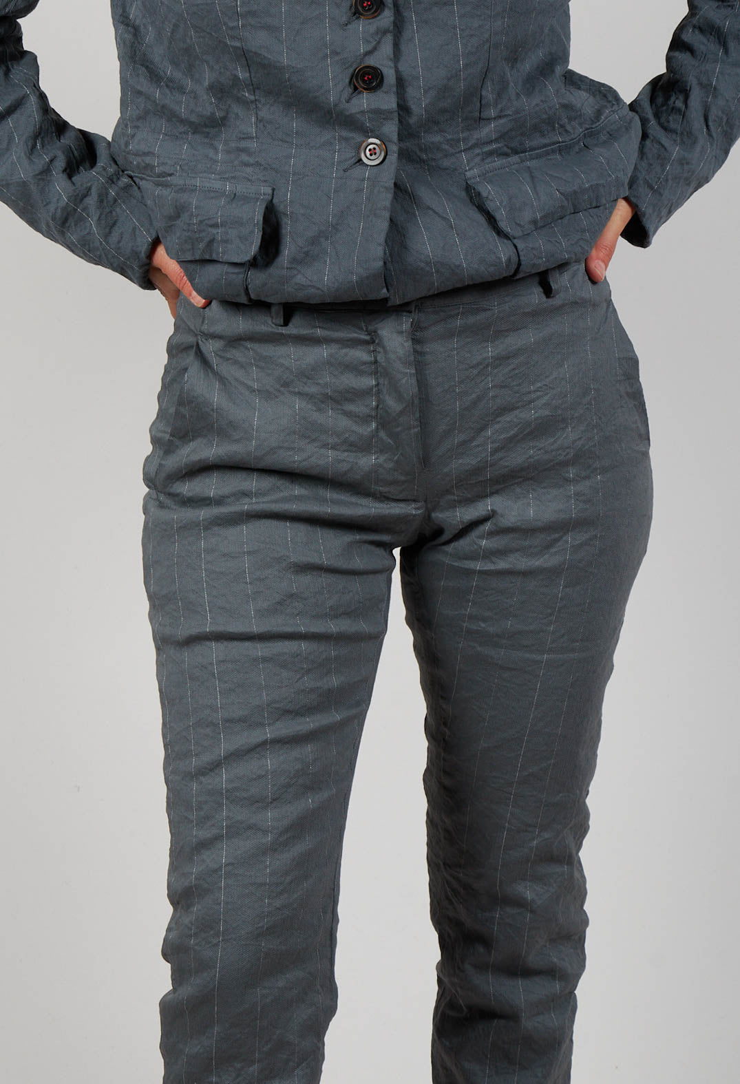 Pants Pietra in Zinc Stripe