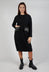 Patch Pocket Dress in Black