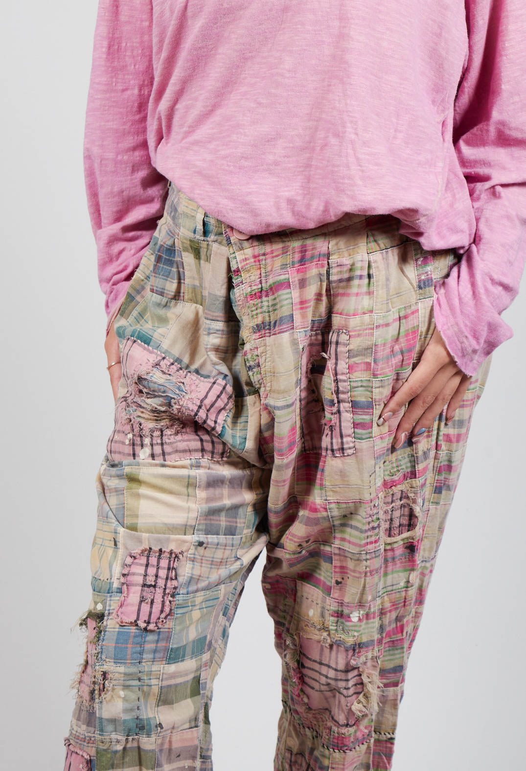 Patchwork Charmie Trousers in Madras Pink Magnolia Pearl 43499.2 0e8801f8 a0ec 4320 8745 accb645257a8