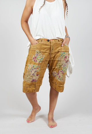 Patchwork Miner Shorts in Manger