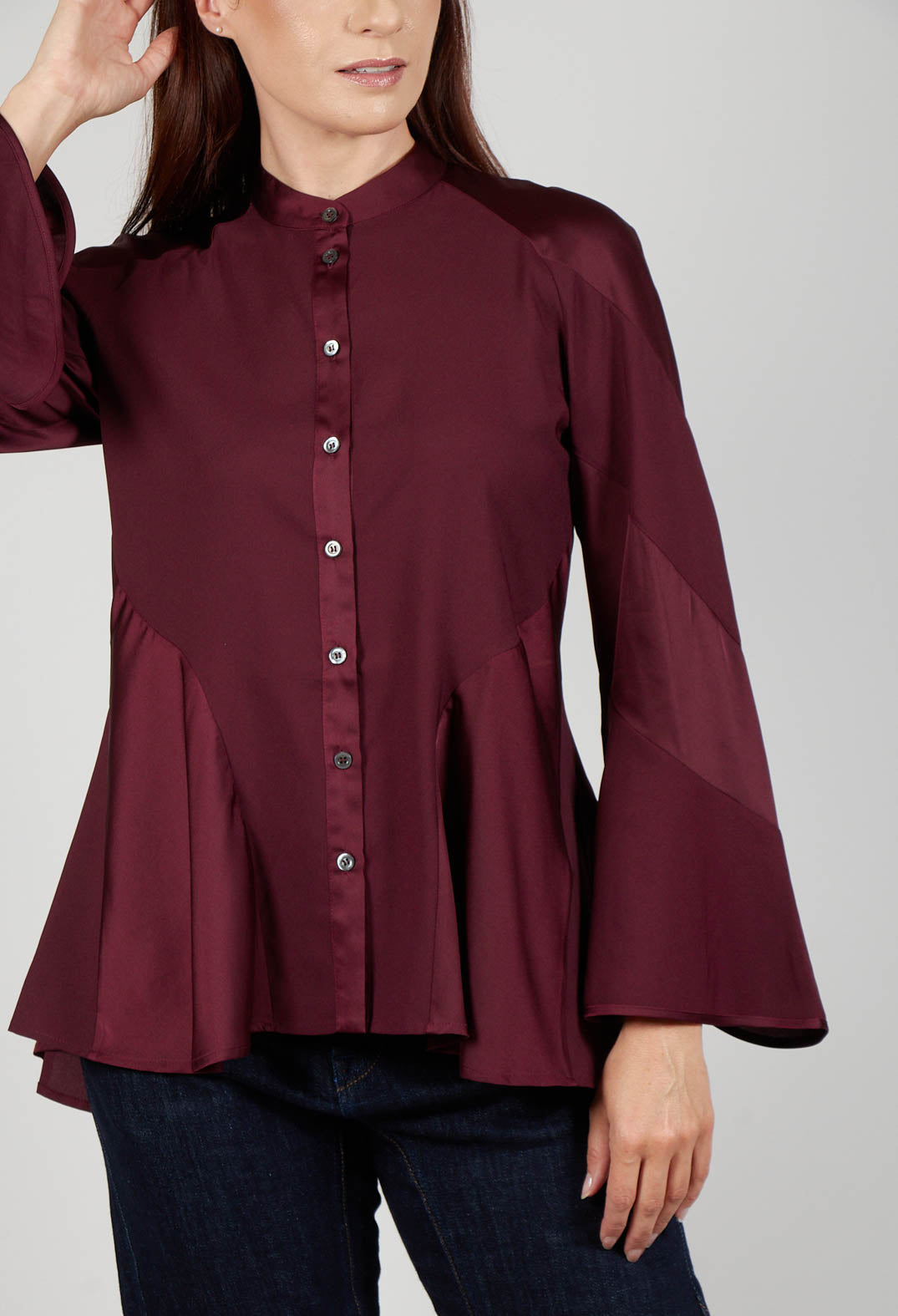 Patiently Shirt in Burgundy