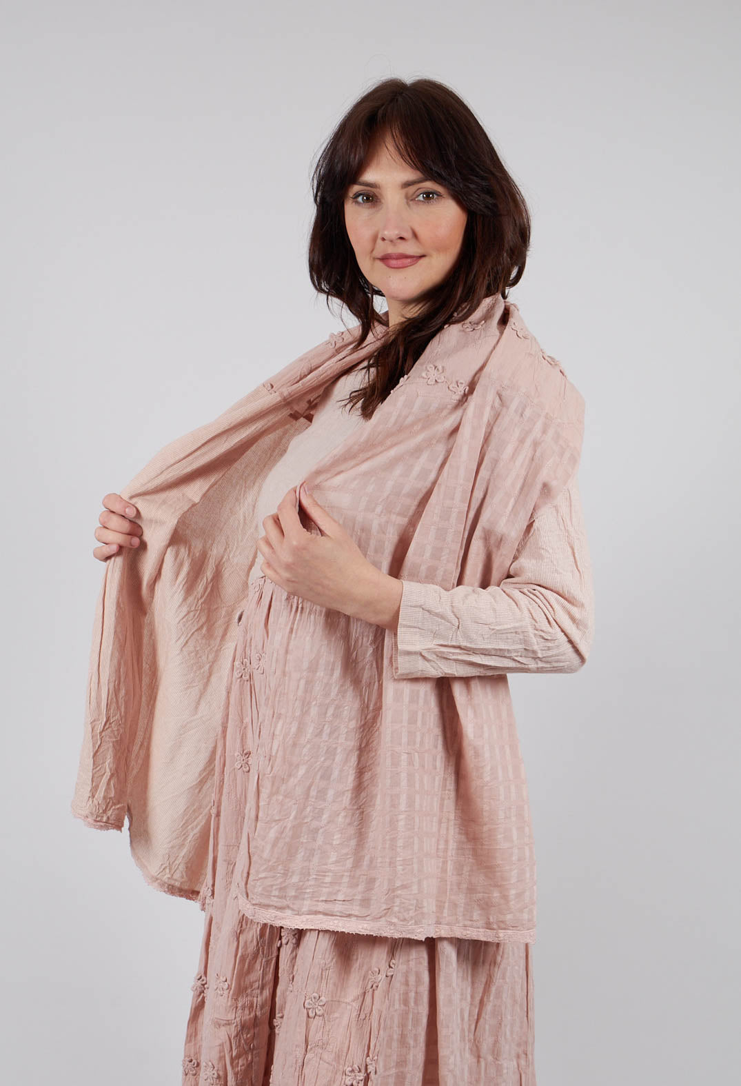 Pauline Scarf in Mixte 2 Rose