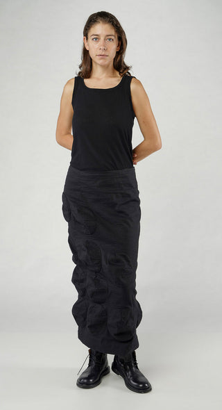 PRE-ORDER -  Pencil Bubble Skirt in Moon (Pictured in Black)