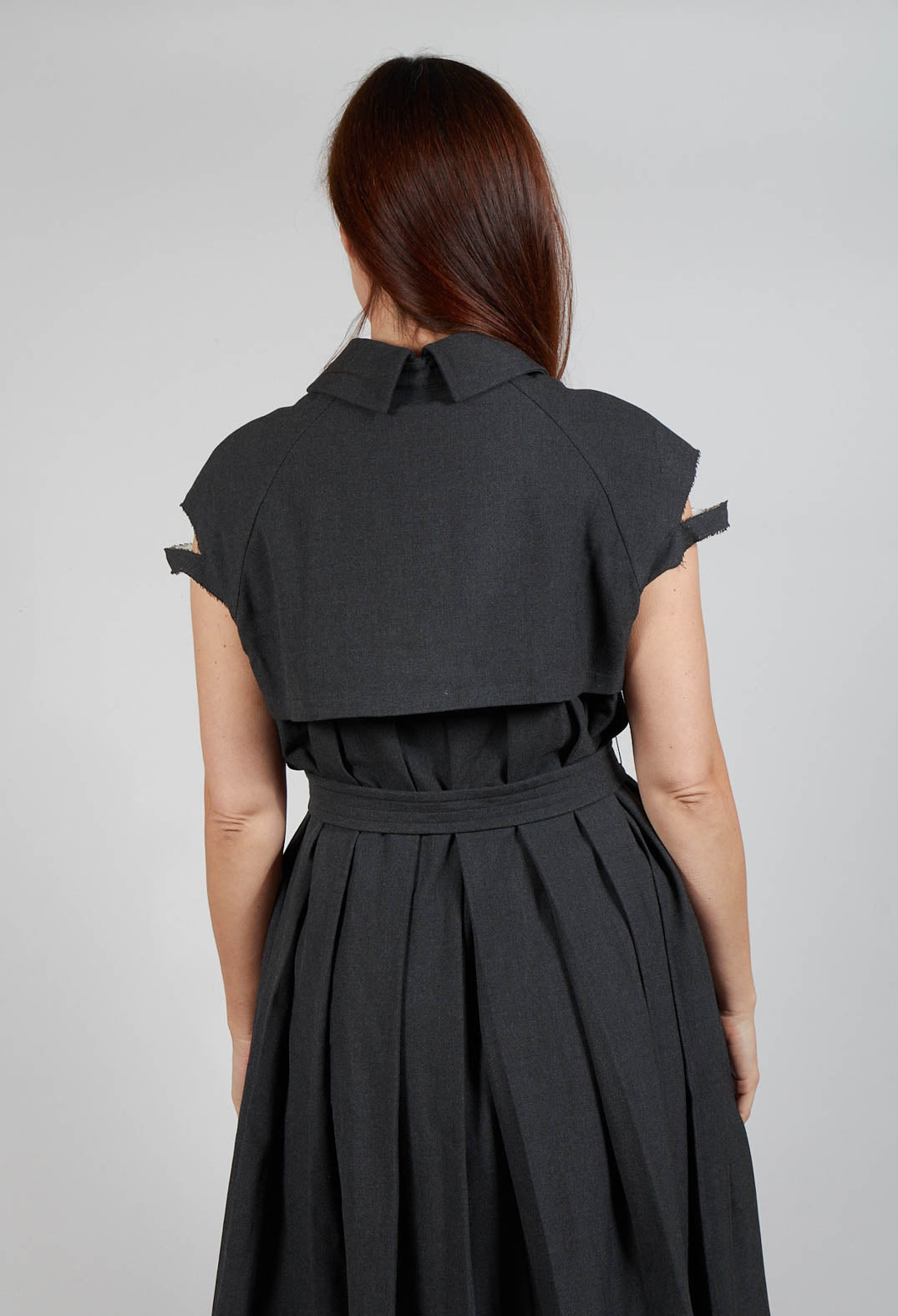 Peter Pan Dress in Charcoal