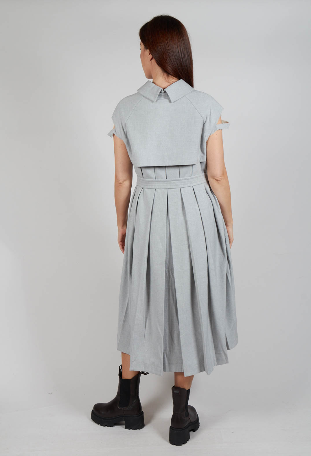 Peter Pan Dress in Grey