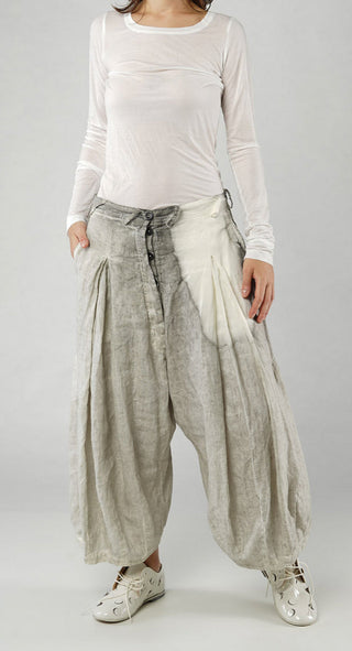 PRE-ORDER -  Pleat Linen Trousers in Asteroid Pigment (Pictured in Moon Pigment)