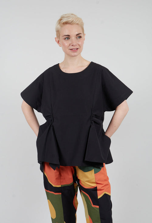 Pleat Top in Black