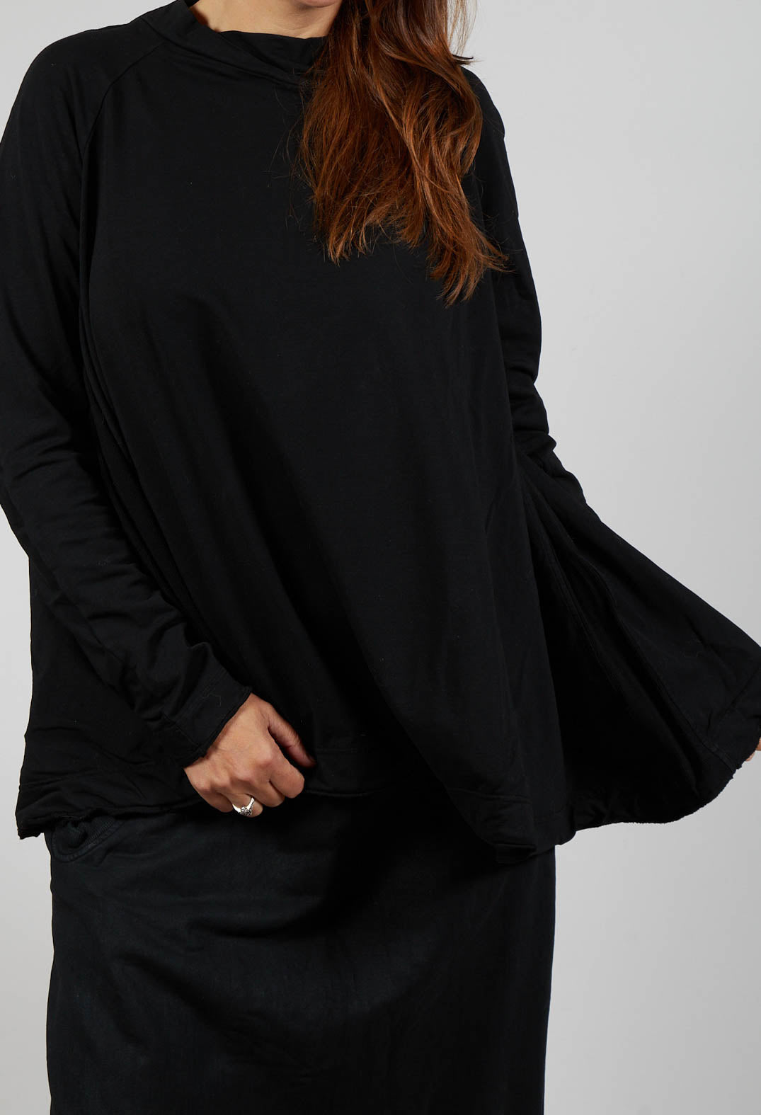 Pleat Top in Black