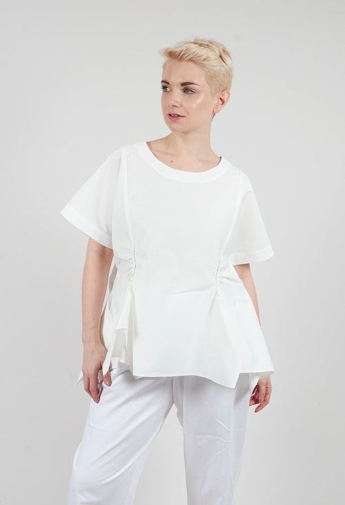 Pleat Top in White