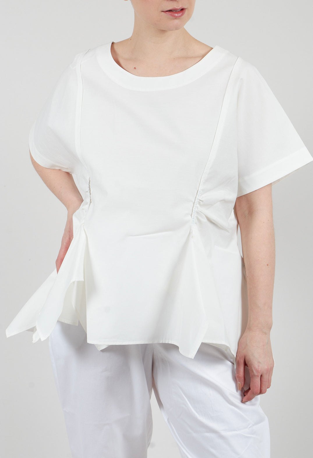 Pleat Top in White